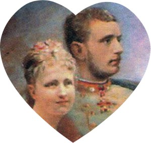 crown-prince-rudolph and stephanie the ideal  couple-closeup-framed
