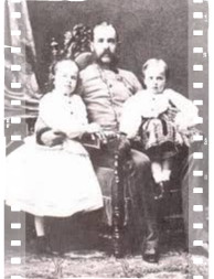 francis joseph with children-framed