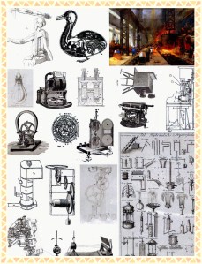 steampunk machines 3-framed