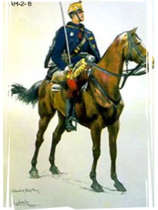 war-games-mounted-officer framed