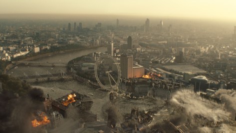 ruins london on fire