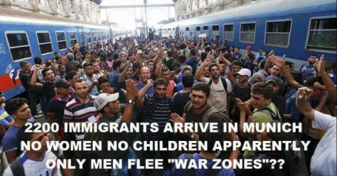 migrant muslim-men-arriving-munich-train